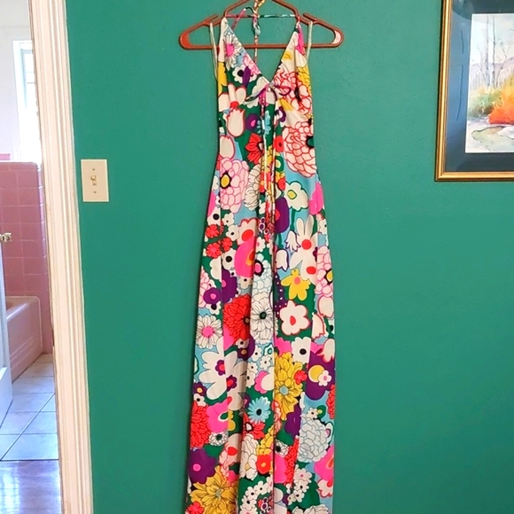 Vintage Floral Maxi Dress - Picture 3 of 7